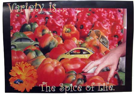 Spice of Life Beetle Car Poster Spice of Life Beetle Car Poster